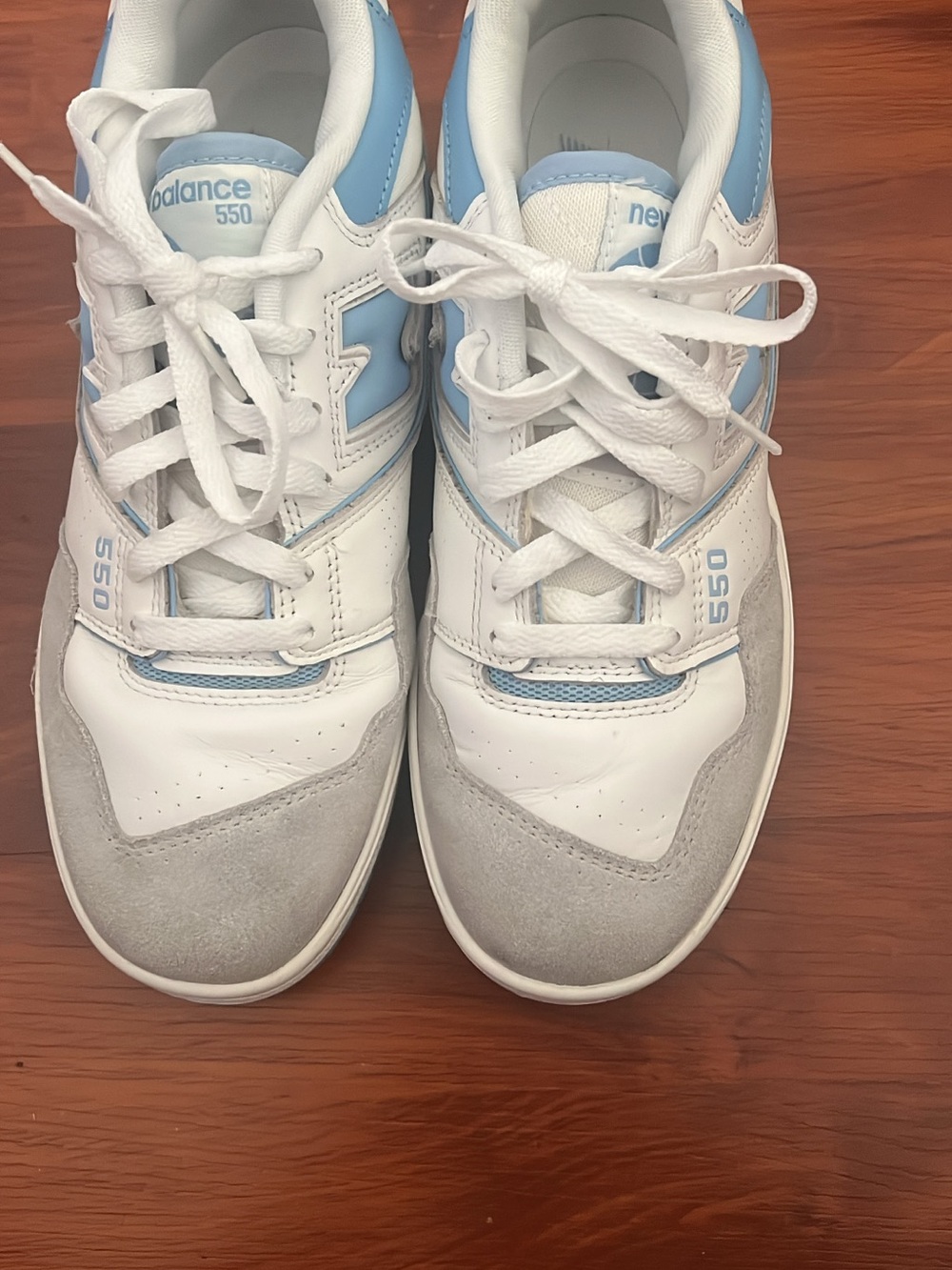 New Balance men Sneakers — White, Light Blue & Gray